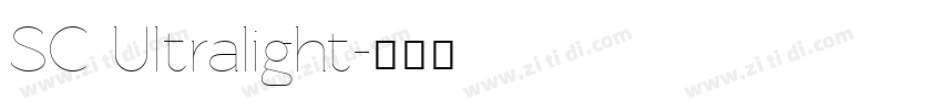 SC Ultralight字体转换